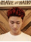 ＜理容室＞＜バーバー＞ハイトーンカラースパイキーショート