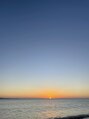 ハク(HAKU)&nbsp;綺麗に夕陽が沈みそうな時はサンセットをよく見に行きます。