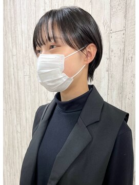 ソソ(soso) 【soso 伊勢田】ショート×シースルーバング 【横浜/ブリーチ】