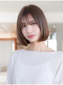切りっぱなしボブフェイスレイヤー似合わせカットイメチェン
