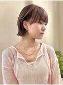 【RENA】ミニボブ_外ハネボブ_デザインカラー
