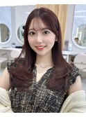 ワンカールで可愛いレイヤーカット　内巻き簡単顔まわりカット