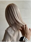ホワイトシルバーグレージュ/ハイトーンカラー