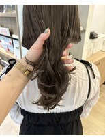 ユーフォリア 青山(Euphoria)&nbsp;【担当きょうこ】大人可愛いオリーブグレージュ/顔周りレイヤー