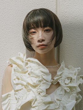 クリアーオブヘアー 池下店(clear OF HAIR) フェイスレイヤーボブ×オリーブカラー