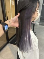 ナンバー 竪町(number+)&nbsp;20代30代大人かわいい艶感イヤリングカラーラベンダー