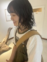 ボブ ウェーブパーマ