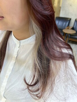 スタイル スマート サロン(STYLE smart salon) 【kanae/藤沢】イヤリングカラー/ボルドー/ホワイトベージュ