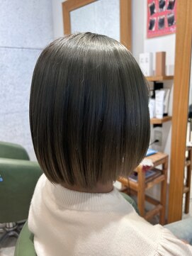 ジョイデュース(JOY DUCE) 切りっぱなしボブ×オリーブグレージュ【JOY DUCE_野中】.