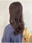 ブリーチなしカラーレッドブラウン＊ゆる巻き暖色カラー/明大前