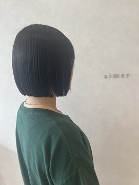 エメ バイ ヘアーポケット(aimer by hair pocket) *+aimerが叶える～切りっぱなしボブ