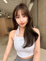 アンジェリカ 京都駅前店(ANGELICA JR)&nbsp;ANGELICA ぱっつん前髪 チョコレートブラウン