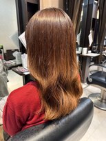 美容室ヒラトヤ 仙北店 20代30代ブリーチなし大人可愛いゆるふわヌーディーカラー
