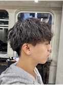 刈り上げマッシュシャドウパーマ