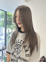 エム(M) 【ブリーチなし】ミルクティーベージュ/レイヤー/ロング