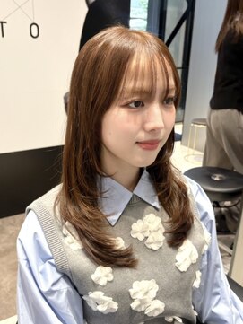 ハルキミナト ジャパン ヨコハマ(HARUKI MINATO japan YOKOHAMA) 顔周りカット/レイヤー/顔周りレイヤー/髪質改善カラー