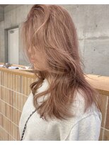 キーチェ 梅田中崎町(keych)&nbsp;レイヤーカット/ミディアム/カラー/縮毛矯正/大阪梅田/中崎町