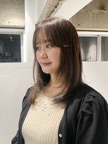 ヨーク(YOKE)&nbsp;【YOKE】フェイスレイヤープツッとバングブラウン