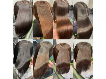 サロンドビー(salon de B)の写真/【大元駅から徒歩5分】10年以上縮毛矯正・髪質改善の施術を極めたスタイリストによる施術で理想の髪へ―。