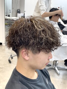 フィフスパーク(fifth PARK) 渋谷メンズハイライトカラー緩めシャドウパーマメッシュカラー