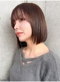 ボブ/ブリーチなし/髪質改善/イノアカラー/韓国ボブ/立川ボブ