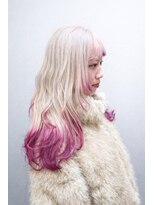 ルアナ(Luana)&nbsp;【ホワイトシルバー×チェリーピンクグラデーション】