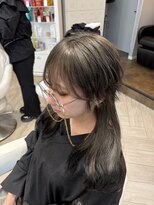 アヴァンス 広島本通店(AVANCE.) 着物ヘア/ダークアッシュ/ミディアムレイヤーカット/広島