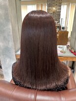 エール 生駒(aile Total Beauty Salon)&nbsp;艶髪ショコラブラウン × 髪質改善ストレート