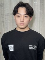 エストアール フクオカ 福岡博多店(est-r. Fukuoka)&nbsp;フェザーパーマ/センターパート/博多美容室