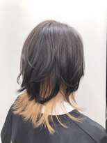 ヘア プロデュース アイモ(Hair Produce Aimo)&nbsp;バイカラーでつくるショートミディウルフ☆