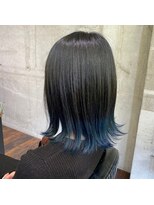 ガルボ ヘアー(garbo hair)&nbsp;S/Sブラック×ブルー♪