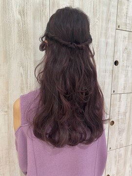 ラルマミット(lalma mit) ウォニョン風【ねじねじハーフアップ】韓国風ヘア