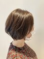 アクアブルー エスト(ACQUA BLUE est.) ショートボブ×極細ハイライト