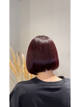 サルファ ヘアデザイン 名古屋 丸の内(S.ALPHA HAIR DESIGN) ブリーチ無し赤紫