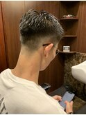 サイドパート　フェード　田町　理容室　顔剃り　床屋