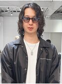 原宿/スパイラルパーマ/ロン毛男子/メンズパーマ/10代/20代/眉毛