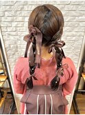 袴×ヘアアレンジ