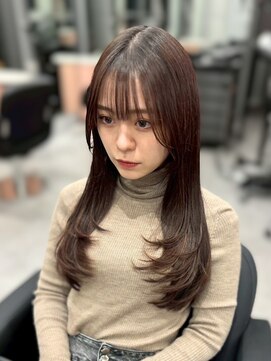 ジエクト カナウ(The Ect canow) 【顔周り似合わせ】姫カットレイヤー/小顔ヘア/くすみベージュ