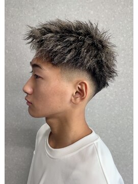 ステイジー(STAYG) メンズホワイトメッシュ×ハードツイスト