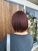 シャポン&nbsp;可愛いピンクブラウン×レイヤーボブ