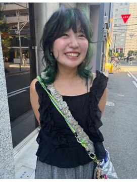 エト 梅田(eto) 緑のコントラストデザインカラー