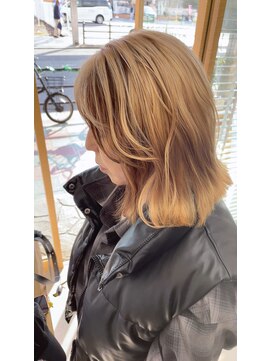 髪質改善で柔らかミルクティー