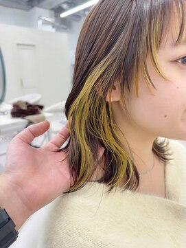 Goofy銀座/伸ばしかけフェイスフレーミング/レモンイエロー