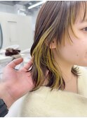 Goofy銀座/伸ばしかけフェイスフレーミング/レモンイエロー