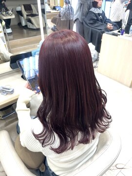 ケンジ 平塚ラスカ店(KENJE) 暖色カラー/ボルドーカラー/赤髪/平塚【相原美紅】