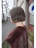 髪質改善ミニボブパツっとボブブリーチなし透明感ケアカラー