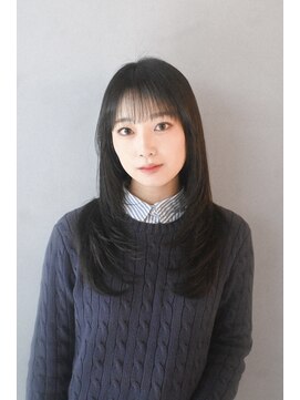 フィルムス 田町芝浦(FILMS) ミルクティーベージュ/レイヤーボブ/韓国巻き/顔周りカット/田町