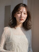 エインアンリー 明治神宮前(AIN.ANLY.)&nbsp;ミディアムパーマ、ミディアムパーマゆるめ、ニュアンスパーマ