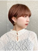 ハンサムショート/丸みショートボブ/20代30代40代50代/顔周り