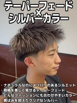 バニラプラスパワーズ(Vanilla + POWERS) テーパーフェードシルバーカラー